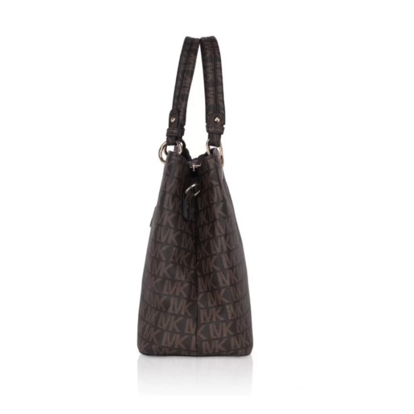 Generic Women's Faux Leather Printed Handheld Bag (Brown) - Image 5