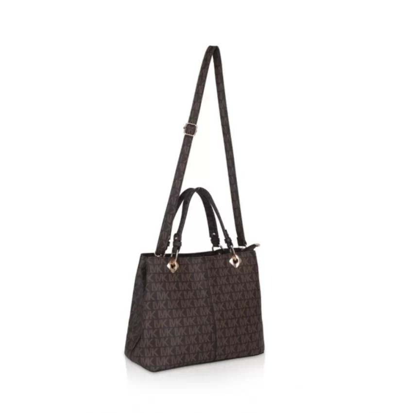 Generic Women's Faux Leather Printed Handheld Bag (Brown) - Image 3