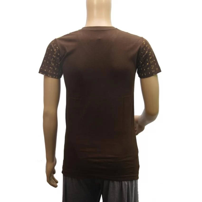 Generic Mens cotton Printed Men Tshirts (Brown, XS) - Image 4