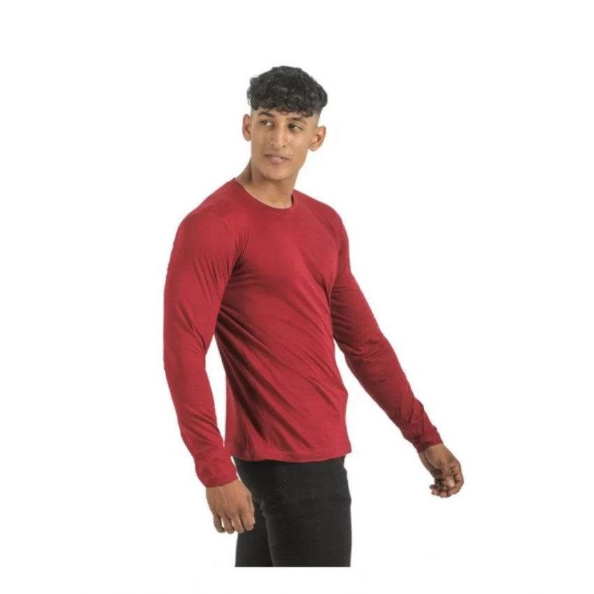 Generic Pack of 2 Men's Casual Cotton Solid Full Sleeve Tshirts (Multicolor) - Image 5