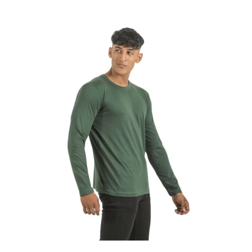Generic Pack of 2 Men's Casual Cotton Solid Full Sleeve Tshirts (Multicolor) - Image 3