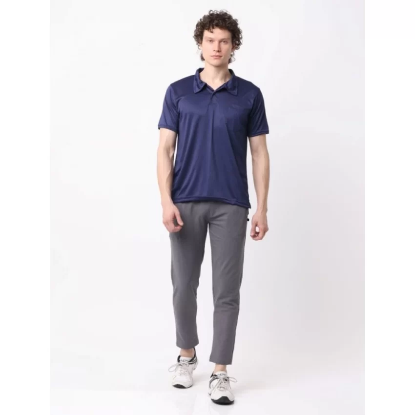 Generic Pack of 2 Men's Casual Cotton Blend Solid Short Sleeve Tshirts (Multicolor) - Image 2