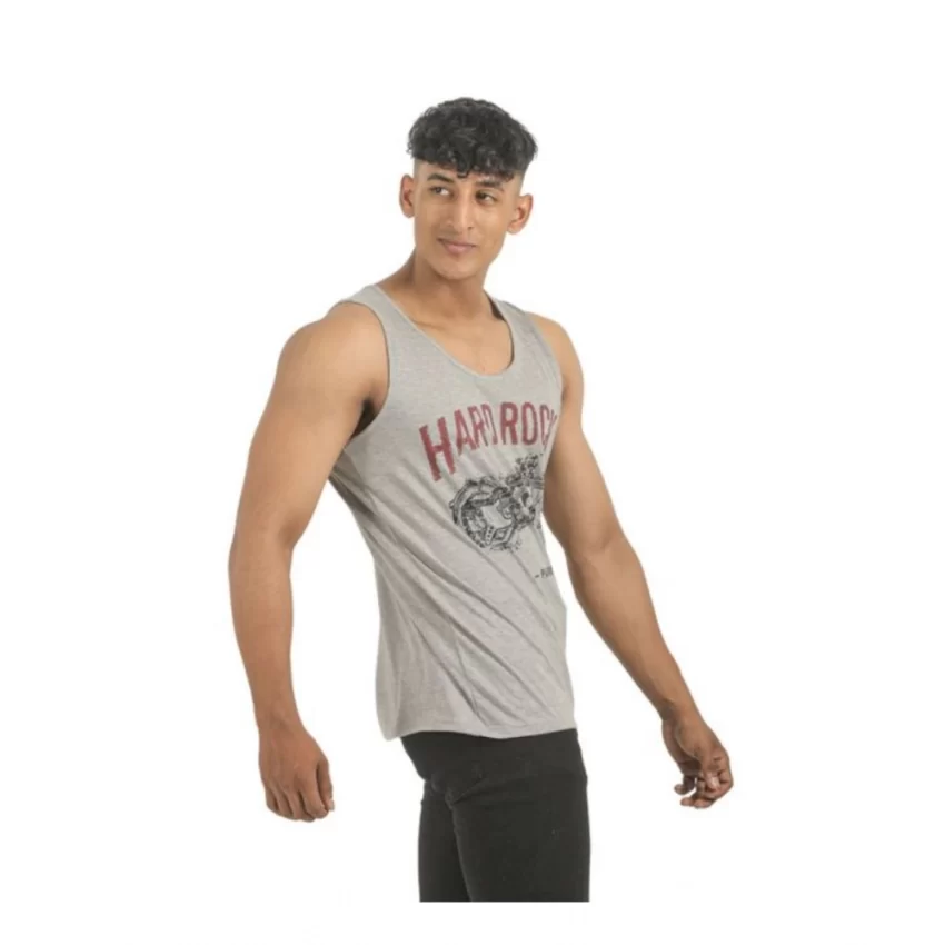 Generic Pack of 2 Men's Casual Cotton Printed Sleeveless Sleeve Tshirts (Multicolor) - Image 5