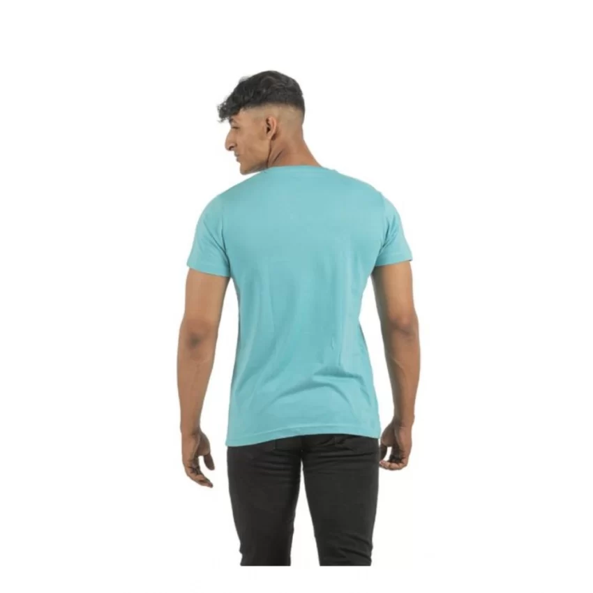 Generic Pack of 2 Men's Casual Cotton Solid Short Sleeve Tshirts (Multicolor) - Image 3