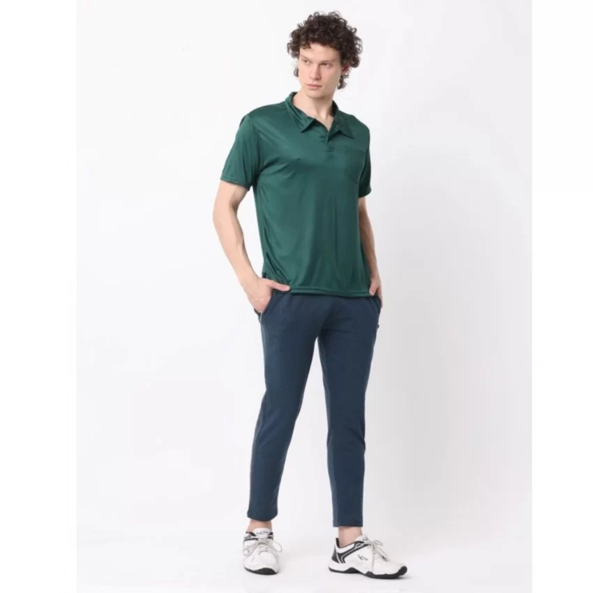 Generic Pack of 2 Men's Casual Cotton Blend Solid Short Sleeve Tshirts (Multicolor) - Image 4