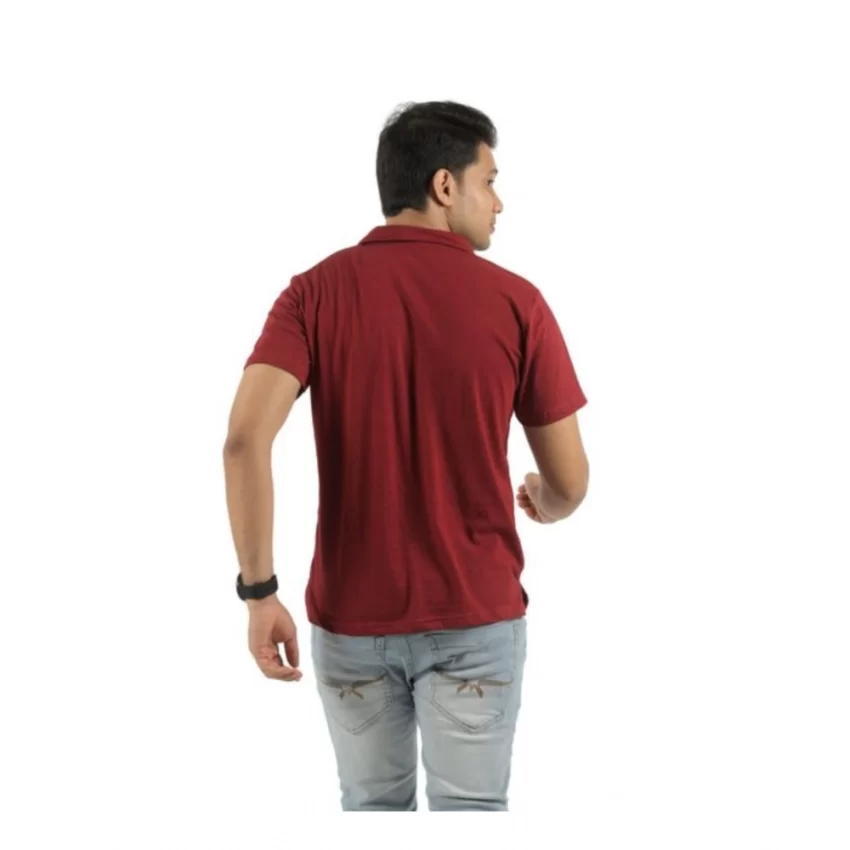 Generic Pack of 2 Men's Casual Cotton Solid Short Sleeve Tshirts (Multicolor) - Image 3