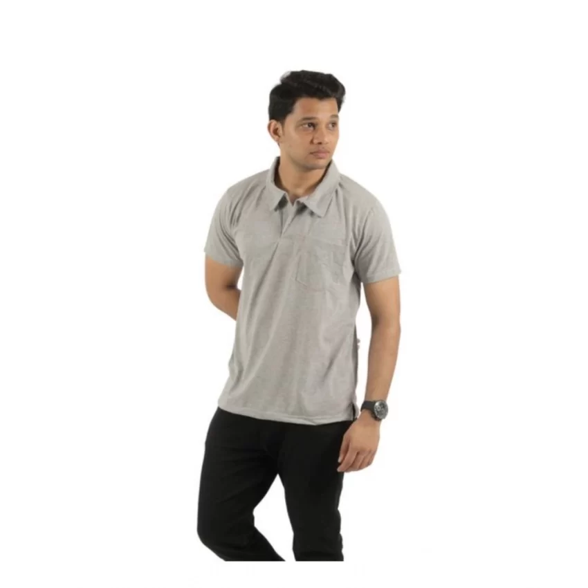 Generic Pack of 2 Men's Casual Cotton Solid Short Sleeve Tshirts (Multicolor) - Image 4