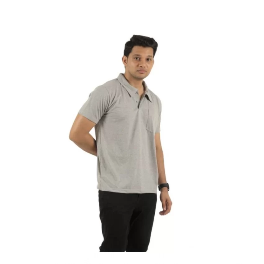 Generic Pack of 2 Men's Casual Cotton Solid Short Sleeve Tshirts (Multicolor) - Image 5
