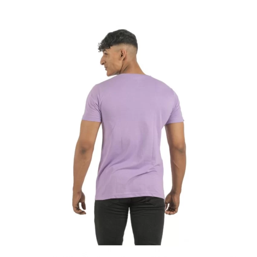 Generic Pack of 2 Men's Casual Cotton Solid Short Sleeve Tshirts (Multicolor) - Image 5