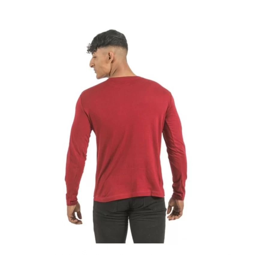 Generic Pack of 2 Men's Casual Cotton Solid Full Sleeve Tshirts (Multicolor) - Image 4
