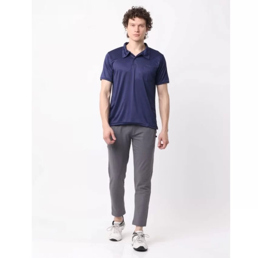 Generic Pack of 2 Men's Casual Cotton Blend Solid Short Sleeve Tshirts (Multicolor) - Image 2