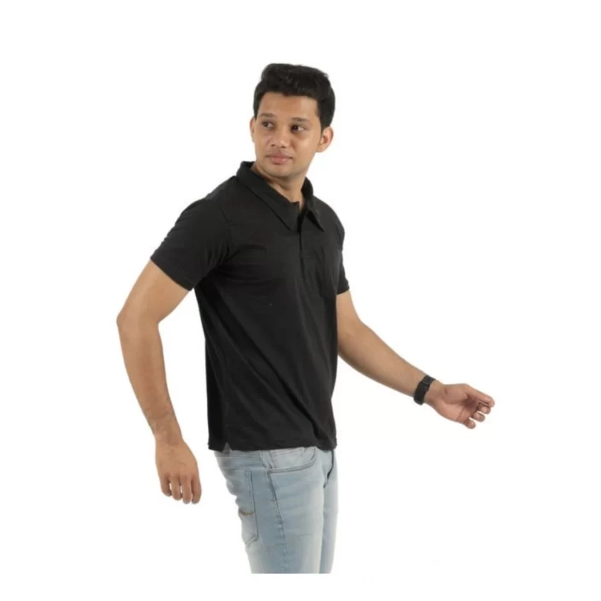 Generic Pack of 2 Men's Casual Cotton Solid Short Sleeve Tshirts (Multicolor) - Image 4