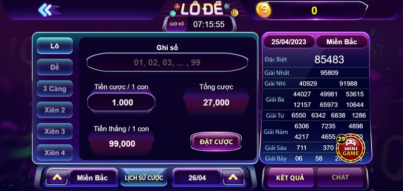 Tạo dàn 3 càng theo đầu 0 đuôi 0